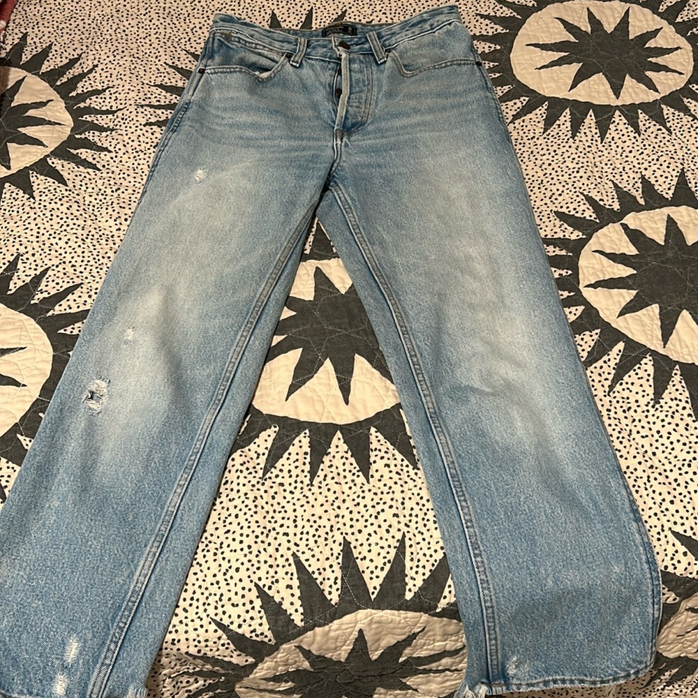 Abercrombie & Fitch Annie high rise ankle straight jeans